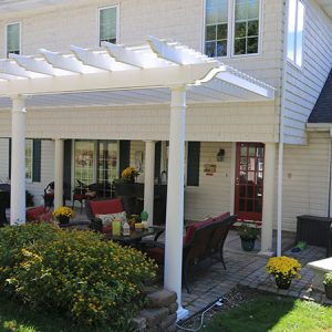 Large Attached Tuscany Pergolas - Garbrella Pergolas